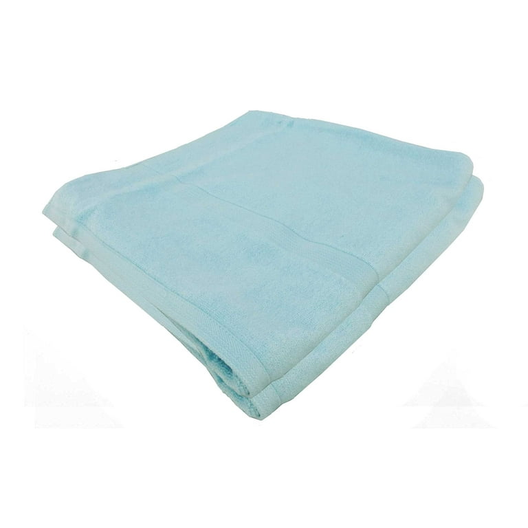 Silky Soft Hand Towel / Kitchen Towel - Extra Soft 100% Bamboo Rayon - 12  x 12 - Powder Blue - 2 pc 