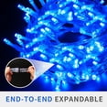 thumbnail image 3 of Cadena de luces VTECHNOLOGY, 20 m, 200 LED, azul transparente, 110 V, 3 of 9