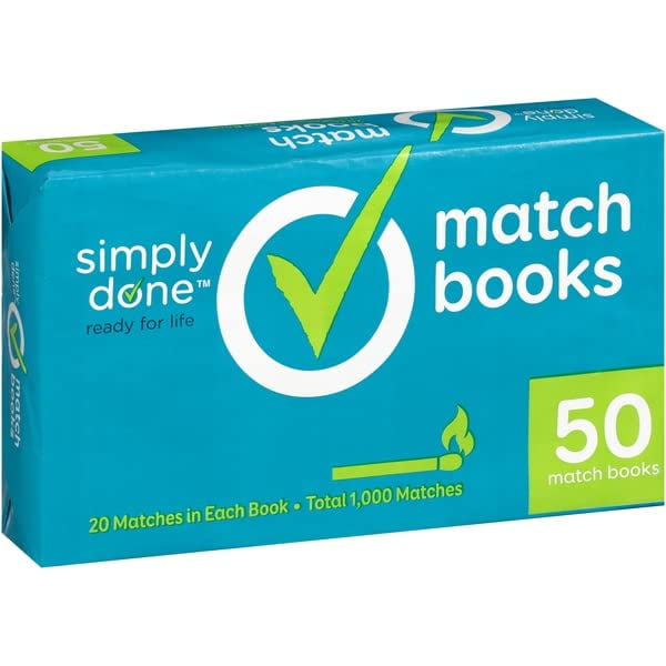 Simply Done, Match Books, 50 Count