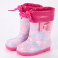 thumbnail image 1 of Botas de lluvia para niños, zapatos de agua antideslizantes de mano con boca elástica, diseño de dibujos animados, zapatos de lluvia para bebés Unisex, nuevo modelo transfronterizo, 1 of 5
