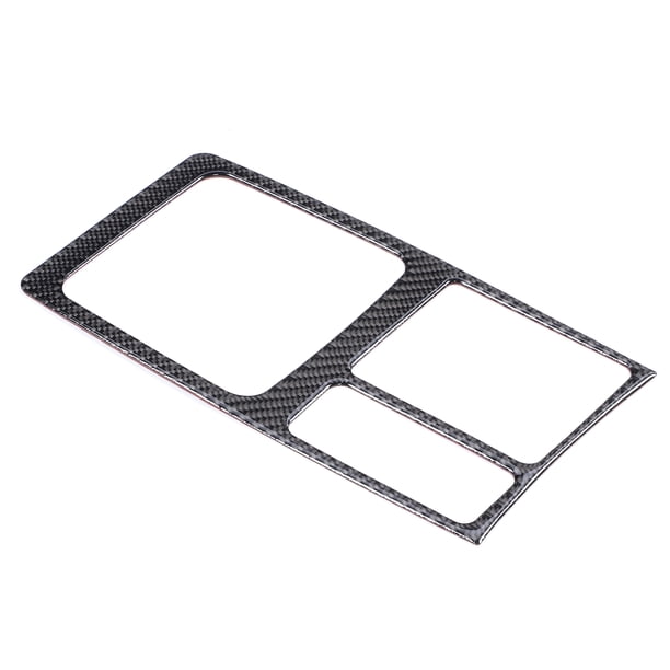 Decoración interior del coche, cubierta del panel de la palanca de cambios de fibra de carbono, marco del panel de la consola, diseñado para el futuro