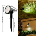 thumbnail image 2 of Solar Courtyard Lights Outdoor Waterproof Spotlights | Floor Mounted Garden Landscape Lighting | 55 LED | Warm & White Light | Smart Light Control | ABS+PC | 3.7V 1200mAh | 1 Pack, 2 of 4