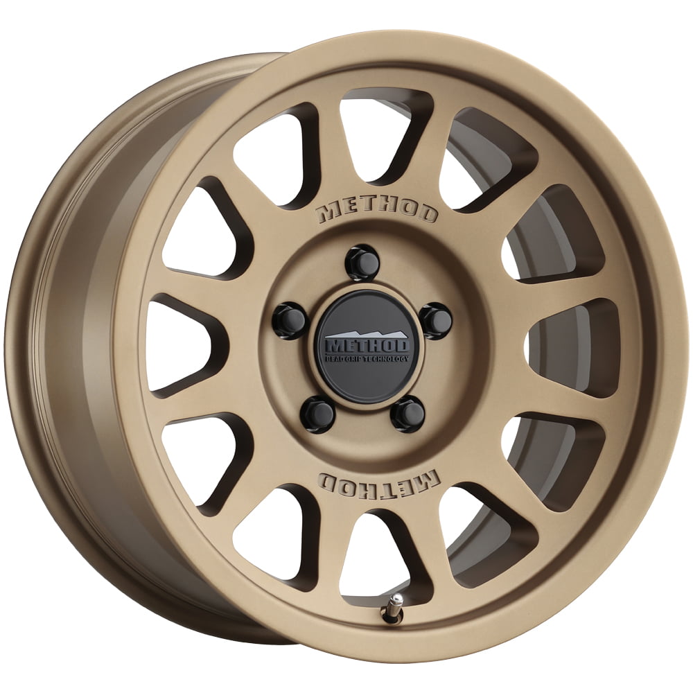 17 x 7.5 inches /5 x 160 mm, 50 mm Offset Method Race Wheels MR701 Method Bronze Wheel with Painted