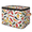 Multicolor 3, variant on ADECORIVY Colorful Dahlia Flowers Storage Bin with Zipper Lid, Fabric Foldable Shelf Baskets Boxes, Closet Lidded Storage Bins, Decorative Clothes Organizer for Bedroom Home