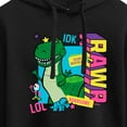 thumbnail image 3 of Toy Story 4 - Rex Graphic - Juniors Cropped Pullover Hoodie, 3 of 5
