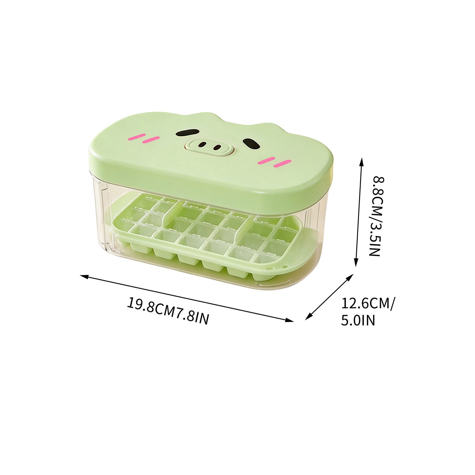 Werulen 3Pcs Press Type Ice Mold One Button Release Easy Demold,Home Kitchen Beverage Cooling Ice Making Tool,Ice Maker,Freezer Mold,Chilling Accessory