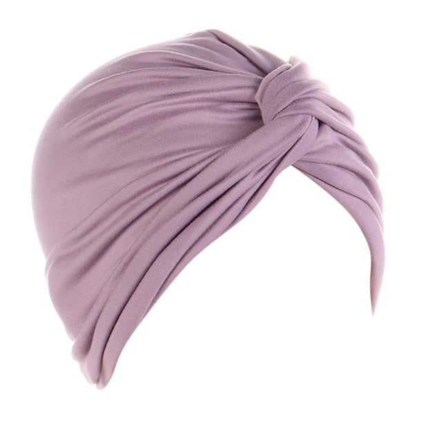 AWZXDE Women's Solid Color Ordinary Fashionable Versatile Elegant Comfortable Head Wrap Soft and Comfortable Headscarf for Daily Use and Style Purple,One Size