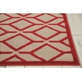 thumbnail image 4 of Nourison Aloha Indoor/Outdoor Casual Geometric Red 3'6" x 5'6" Area Rug, (4' x 6'), 4 of 7