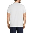 thumbnail image 2 of Lands' End Essentials Men's V-Neck T-Shirt 3 Pack - Premium Cotton Tee, Casual Regular Fit, 2 of 3