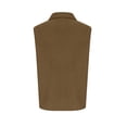 thumbnail image 4 of Rrxhxhs Vest for Women Fashion Solid Color Corduroy Lapel Collar Button Front Loose Casual Sleeveless Jacket,Brown,L, 4 of 9