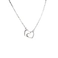 thumbnail image 1 of SAYOO Collar Femenino, Cadena de Clavícula de Color Sólido con Colgante de Corazón Doble para Novia Esposa, Dorado/Plata SAYOO Moda, 1 of 4