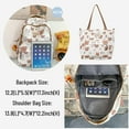 thumbnail image 5 of JennyShop Travel Women Outdoor Backpack, Large Capacity Kawaii Backpack with Cute Accessories Shoulder Bag Crossbody Messenger Bags with Pendant, 5 of 6