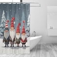thumbnail image 2 of Coolnut Christmas Gnome Shower Curtain Waterproof Fabric Shower Curtain 60" W x 72" H Shower Curtain Set with Hooks for Bathroom Decor, Machine Washable, 2 of 6