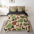 thumbnail image 2 of Castle Fairy Jungle Animal Deer Bedding Comforter Set 7pcs for Children Teens,Vintage Abstract Camouflage Queen Bedding Sets Super Cozy,Woodland Wildlife Queen Sheet Sets,Ultra Soft Home Decor, 2 of 8