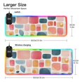 thumbnail image 3 of Cute Tile Patterns Wireless Charging RGB Gaming Mouse Pad Large Keyboard Mat Rubber Base 13 Light Modes, 3 of 6