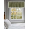 thumbnail image 3 of Valances for Windows Olive Green Abstract Art Rod Pocket Cafe Window Treatments Valance Curtains for Kitchen Bathroom Laundry Basement Windows 56"x16", 3 of 9