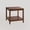 Walnut-24"W, variant on Leumius 2-Tier End Table Wooden Square Side Table with Storage Shelf,24"W Nightstand for Living Room Bedroom,Walnut