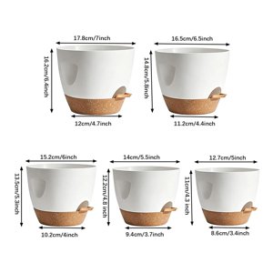 Self Watering Plant Pots With Drainage Holes Self Watering Flower Pots Indoor