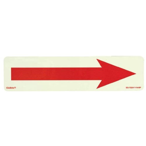 JESSUP EG-7520-F-114-RP PEEL AND STICK EG SIGN GLOW BACKGROUND; RED TEXT