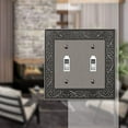 thumbnail image 4 of Amerelle 43TTAN English Garden Wallplate, 2 Toggle, Cast Metal, Antique Nickel, 1-Pack, 4 of 5