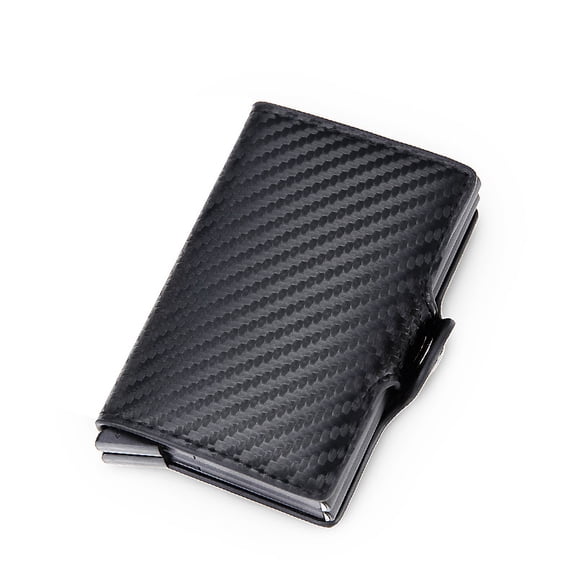 Card Holder, Men Credit Card Holder, Slim Card Case Front Pocket Anti-theft-RFID Auto Pop up Travel Thin Wallets for Men