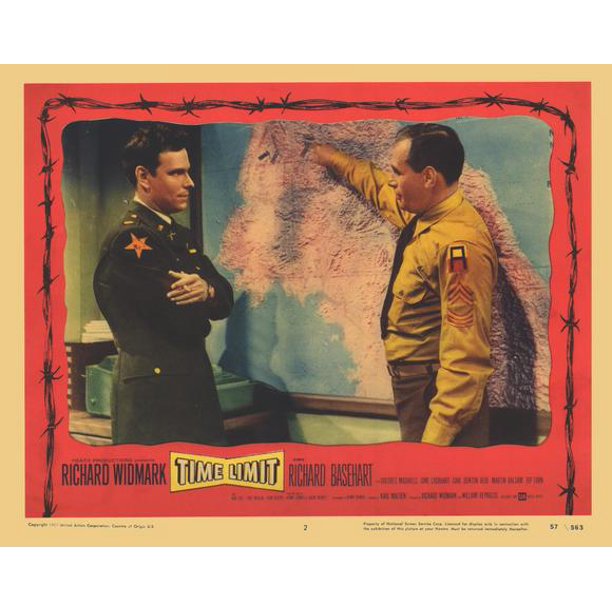 Time Limit movie POSTER (Style A) (11" x 14") (1957)