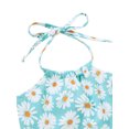 thumbnail image 3 of Kmbangi Tie-up Flower/Lemon/Leopard/Flamingo/Leaf Print Halter Swimsuit, 3 of 9