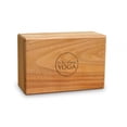 thumbnail image 2 of Teak Yoga Block, 4-inch, 2 of 2