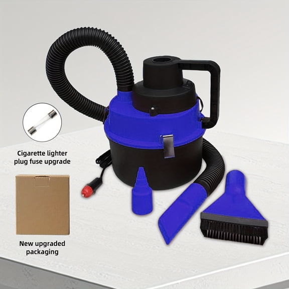 Workshop Wet & Dry Bucket Vacuum Cleaner - Large-Capacity Cylindrical, Portable Multifunctional, for Car Interior (No Battery)