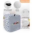 thumbnail image 3 of Boho Blue Stand Mixer Dust Cover with Storage Pocket & Handles, White Chevron Stripes Abstract Geometric Fits All Tilt Head & Bowl Lift Kitchen Appliance Cover Organizer Bag Accessories, 4.5-5 Quart, 3 of 6