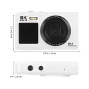 Plagage 5K Digital Camera, 80MP Vlogging Camera with Dual Lens, 18X Digital Zoom for Teens Beginner