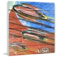 thumbnail image 5 of Marmont Hill Rockets in Space Painting Print on White Wood, 5 of 5