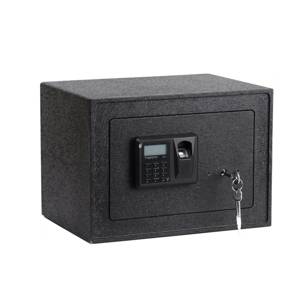KARMAS PRODUCT Biometric Safe Box with Fingerprint Access Solid Steel Security Lock Box for Wall