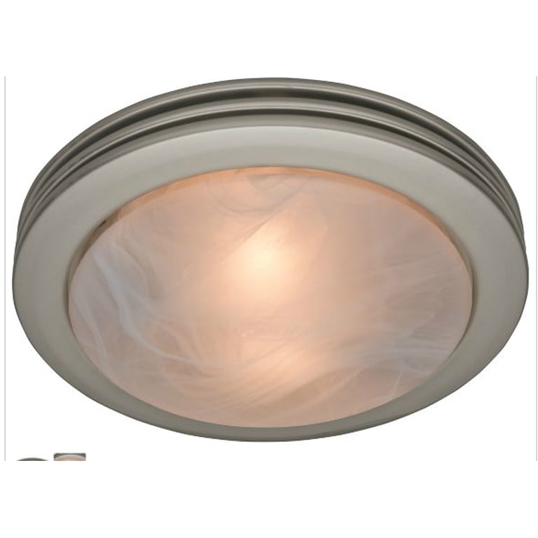 HUNTER 90053 Decorative Brushed Nickel Bathroom Fan PK - Walmart.com
