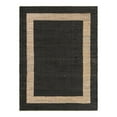 thumbnail image 3 of Unique Loom Chindi Jute Collection Area Rug (7' 1" x 10' Rectangle Black/Navy Blue), 3 of 13