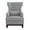 Light Gray, variant on Lexicon elegant Adriano Upholstered Wingback Chair in Beige