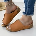 thumbnail image 4 of House Shoes Sandalias Cuña Con Plataforma para Mujer Soporte El Interiores Y Exteriores, 4 of 9