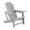 Gray, variant on VENTOPYR HDPE Adirondack Chair(Table Not Included), All-Weather Plastic Outdoor Chair with High Back, Heavy Duty Support 330 lbs, Blow Molded for Patio, Garden, Poolside, Gray