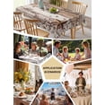 thumbnail image 5 of Farmhouse Table Cloth, Waterproof Tablecloth for Square Tables, Vintage Country Texas Star Wooden Grain Reusable Washable Fabric Table Cover for Restaurant Kitchen Dining Tables 60"x60", 5 of 9
