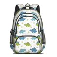 thumbnail image 2 of Dinosaur and Rainbow Pattern Cute School Backpack Bag with Padded Back and Adjustable Shoulder Straps 16.9 X 12.6 X 5.9 Inches, 2 of 5