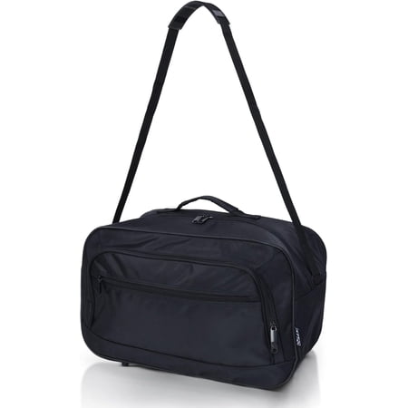 17x10x9" Carry Bag For United Airlines Travel Bag - 28L Max Sized Underseat Carry for Airplanes - Gym Duffle Bag for Men and Women Travel Accessories - Black Luggage