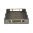 thumbnail image 4 of Lusan Vinyl Tray - Gray Faux Shagreen, 4 of 5