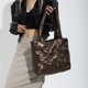 thumbnail image 4 of Bolso Hobo acolchado para mujer bolso de mano con plumón brillante bolso acolchado suave bolso de viaje de invierno, 4 of 9