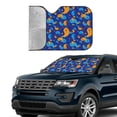 thumbnail image 4 of Fuzoiu Colorful Yin Yang Print Car Windshield Sun Shade,Block Uv Rays Sunshade,Foldable Front Window Sun Visor Protector for Car,SUV,Truck-Keep Vehicle Cool-Colorful Yin Yang, 4 of 8