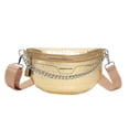 thumbnail image 1 of Alligator Pattern Chest Bag Casual Thick Chain Lady Waist Bag for Work (Green), 1 of 10