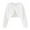 Z1-White, variant on shoper Girls Sparkle Bolero Cardigan Kids Button Closure Knitted Shrug Cropped Sweaters Jacket Long Sleeve Open Front Tops Back to School Clothes for Girls 3-14 Years