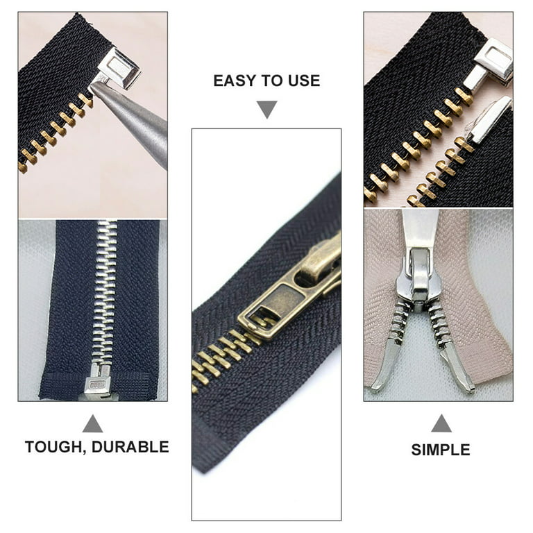 24 Set zippers zipper Metal Zipper Bottom Stop Zipper Retainer