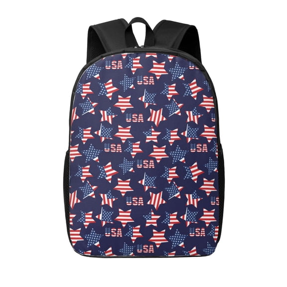 Xecao American Stars print Travel Backpack, Large Computer Backpack for Men Women, College School Rucksack Book Bag
