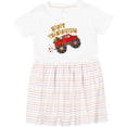 thumbnail image 3 of Inktastic Happy Thanksgiving Monster Truck with Turkey and Food Girls Toddler Dress, 3 of 5