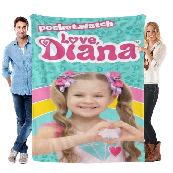 Throw Blanket for Love Diana Bed Couch Home Decor Soft Warm Flannel Blanket for Kids Boys Girls Gifts 30x40 Inch